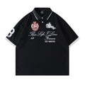 Emblem Embroidered Short Sleeve