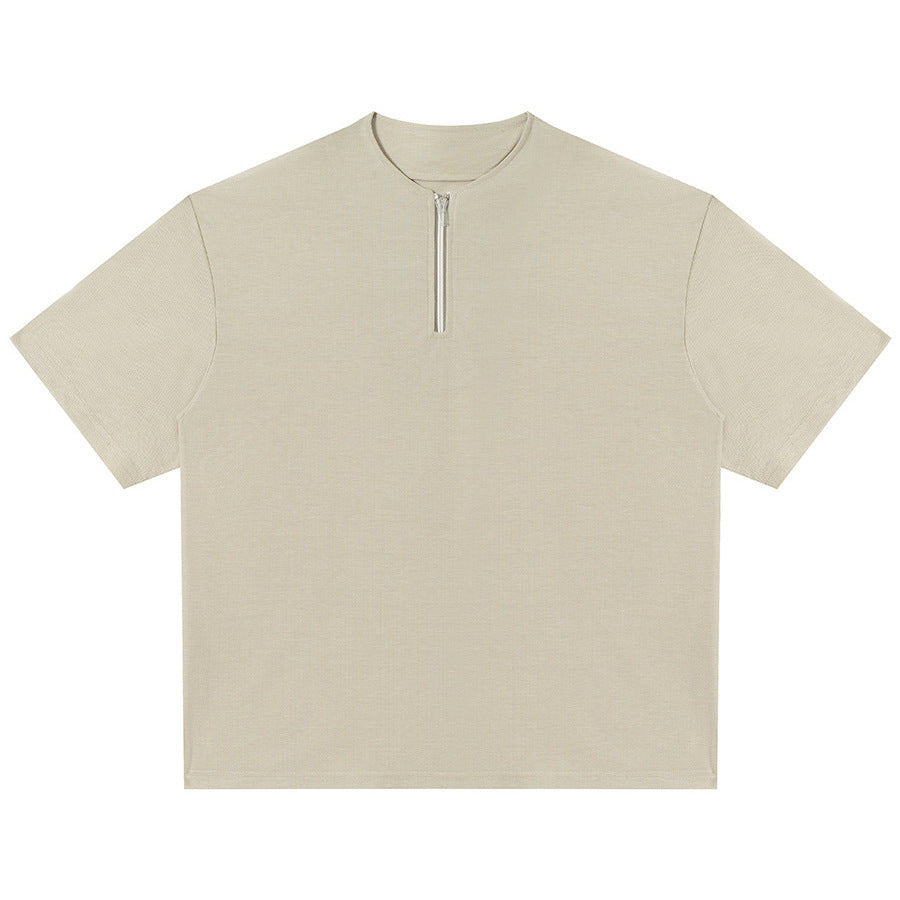 short sleeve henley collar